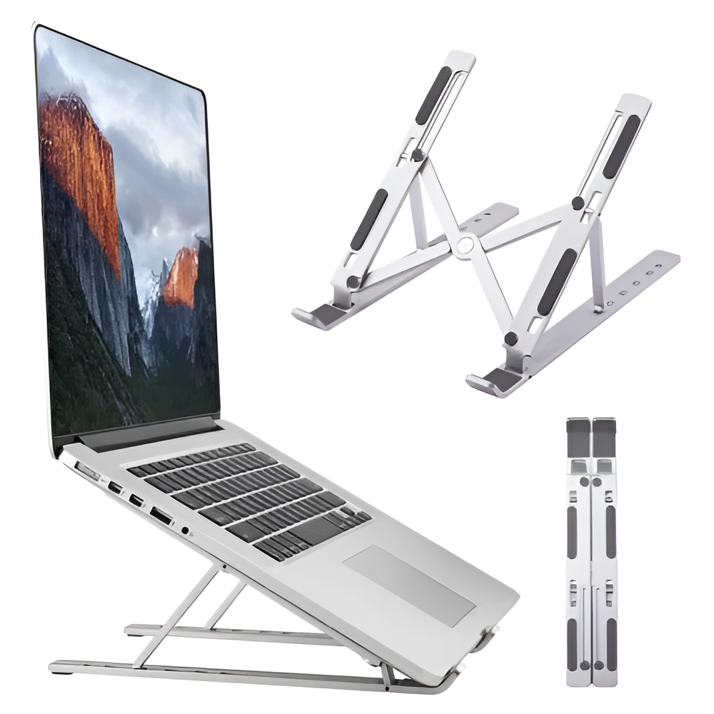 Ergonomic Aluminum Laptop Stand – Better Posture for Daily Work